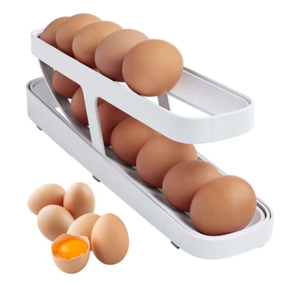Compacta Porta-Huevos – Almacenamiento Práctico y Ahorro de Espacio