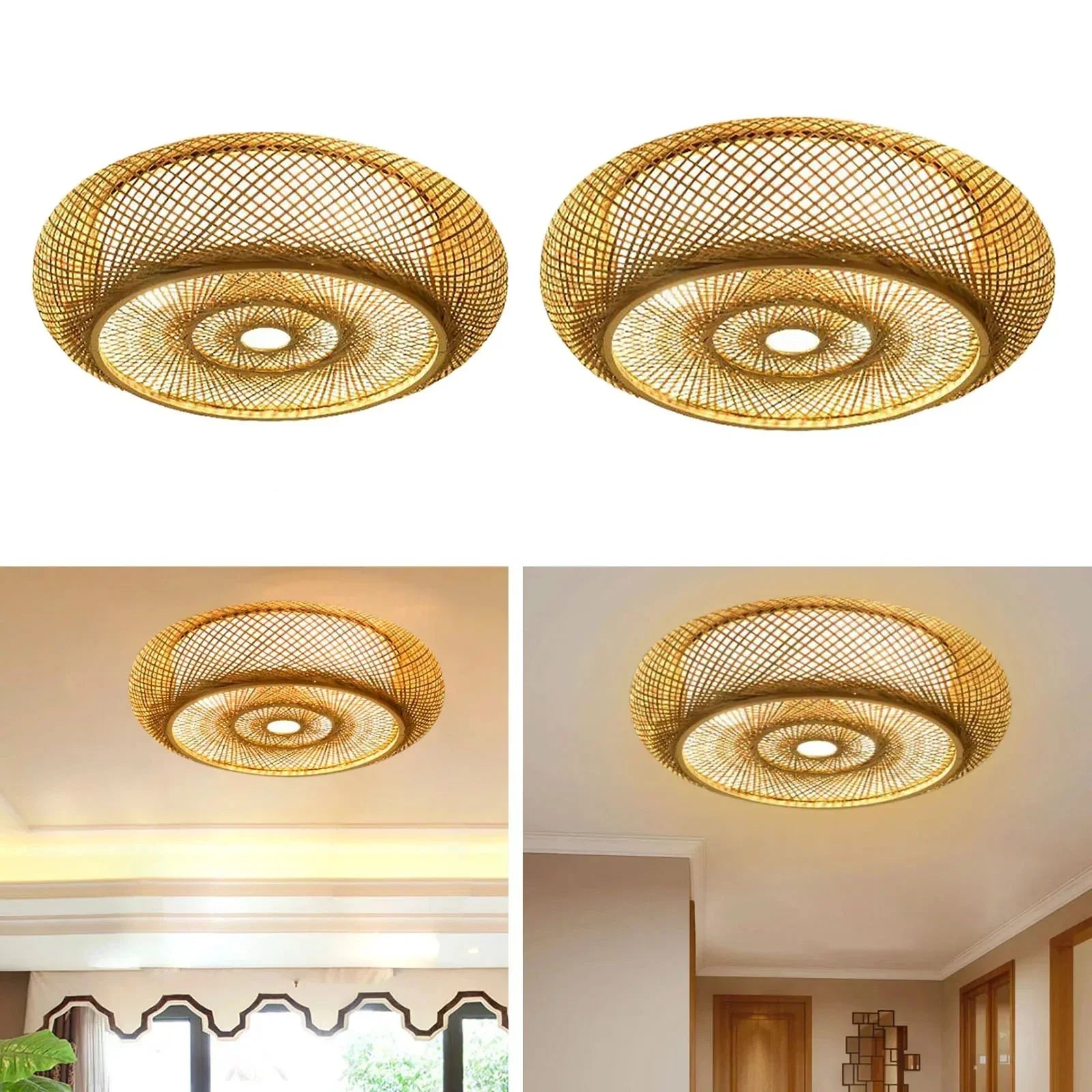 Přírodní bambusová závěsná lampa - elegance a autenticita