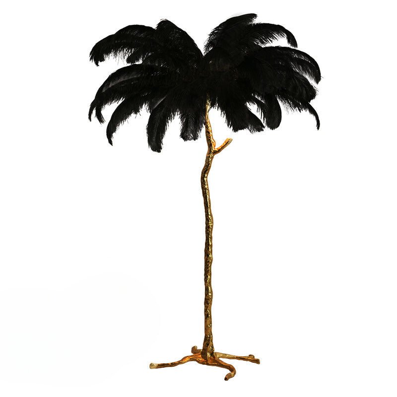 Luxurious Sun Lamp – Elegant Feather Shade