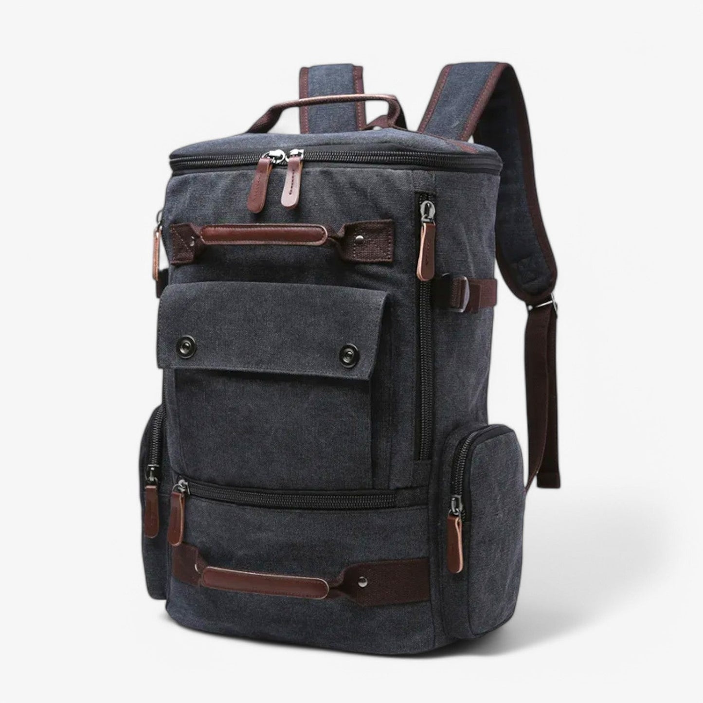 Mochila Vintage Com Compartimento Para Computador Portátil