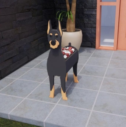 Original Blomsterkrukke — Hund Form