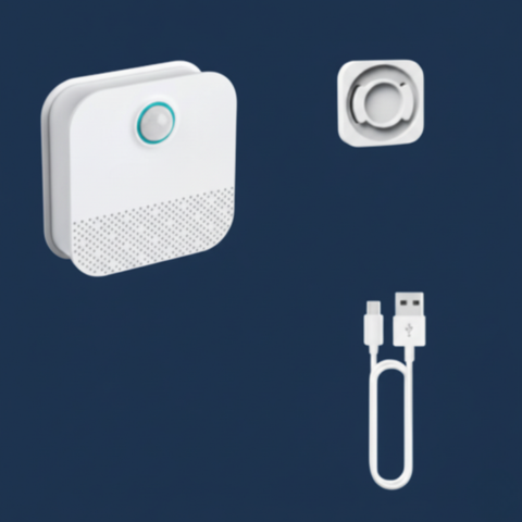 Älykäs ilmanraikastin — Latausmahdollisuus kissanhiekalle