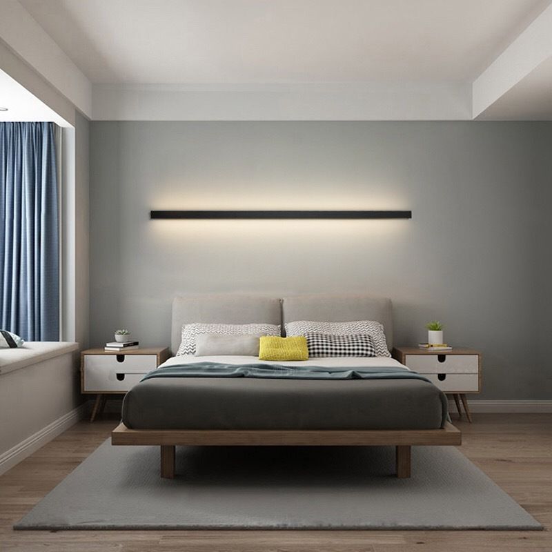 Lampada da Parete LED Lineare – Eleganza Sobria per Interni Moderni