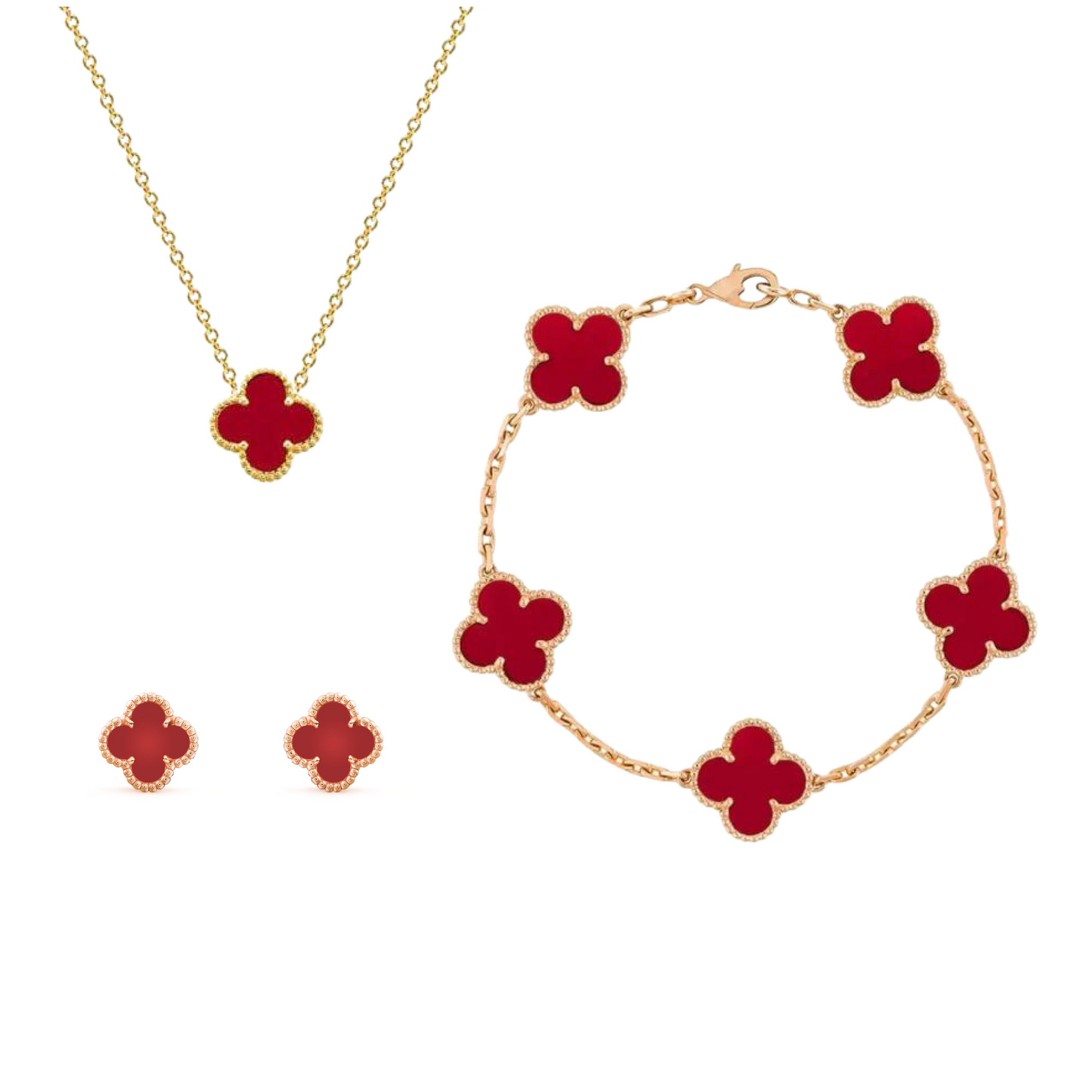 Conjunto De Joyas – Élegancia Dorada En Acero Inoxidable