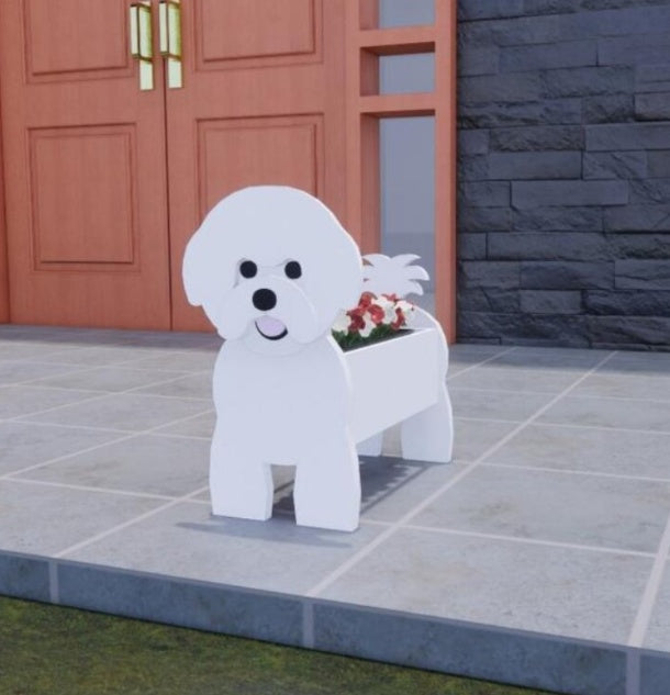 Vaso de Flores Original — Forma de Cão