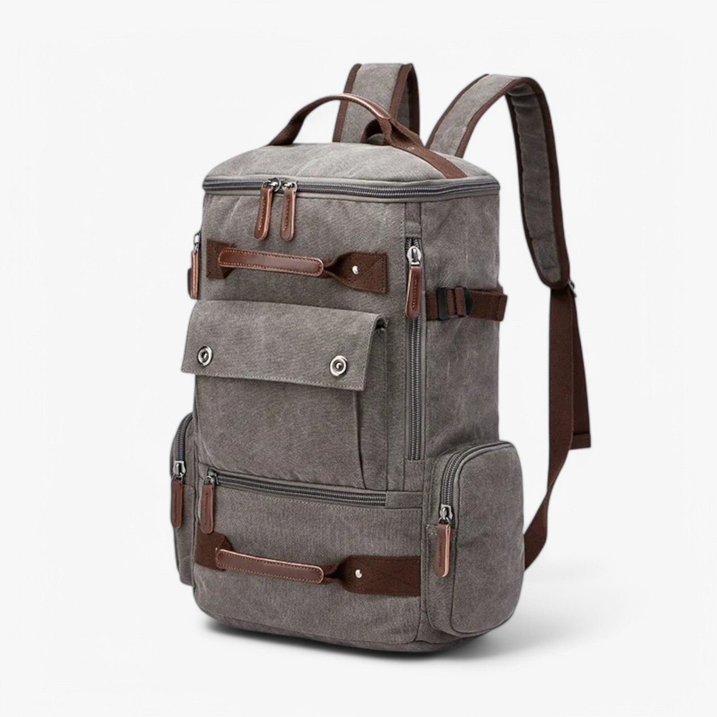 Mochila Vintage Com Compartimento Para Computador Portátil