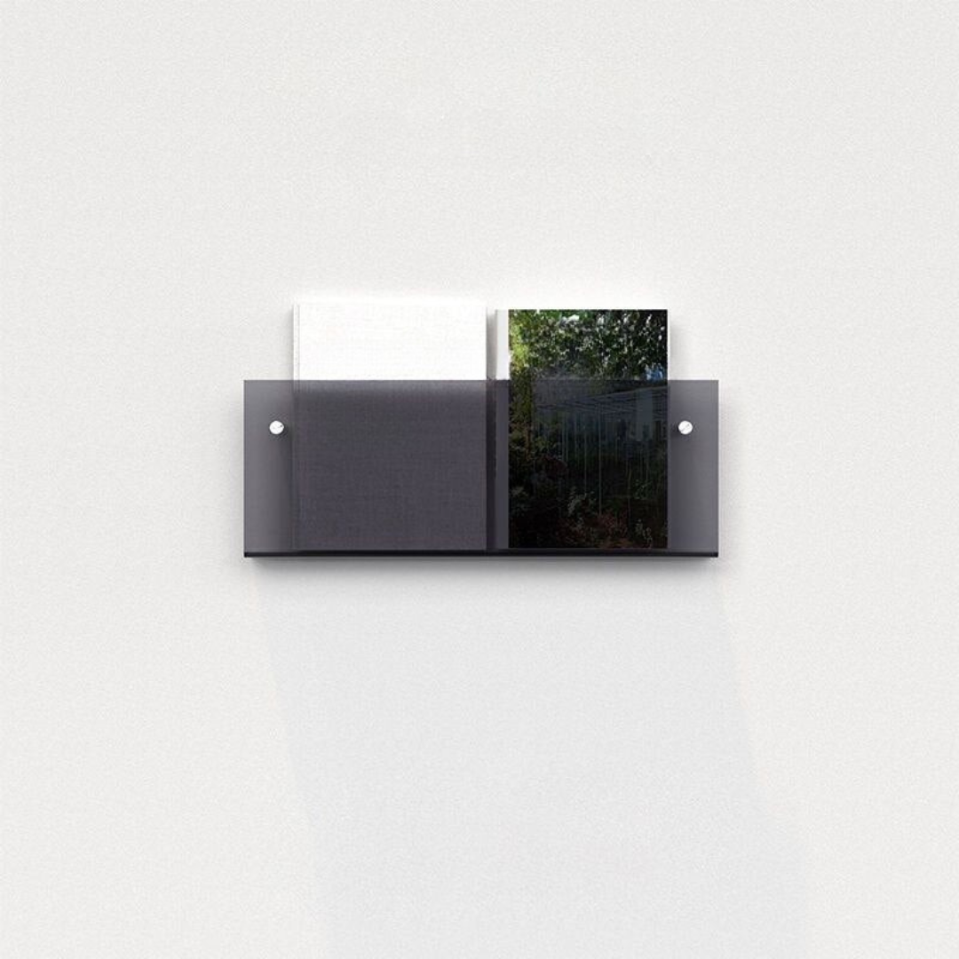 Wandregal Zeitungsständer Transparent – Chic und modernes Design 