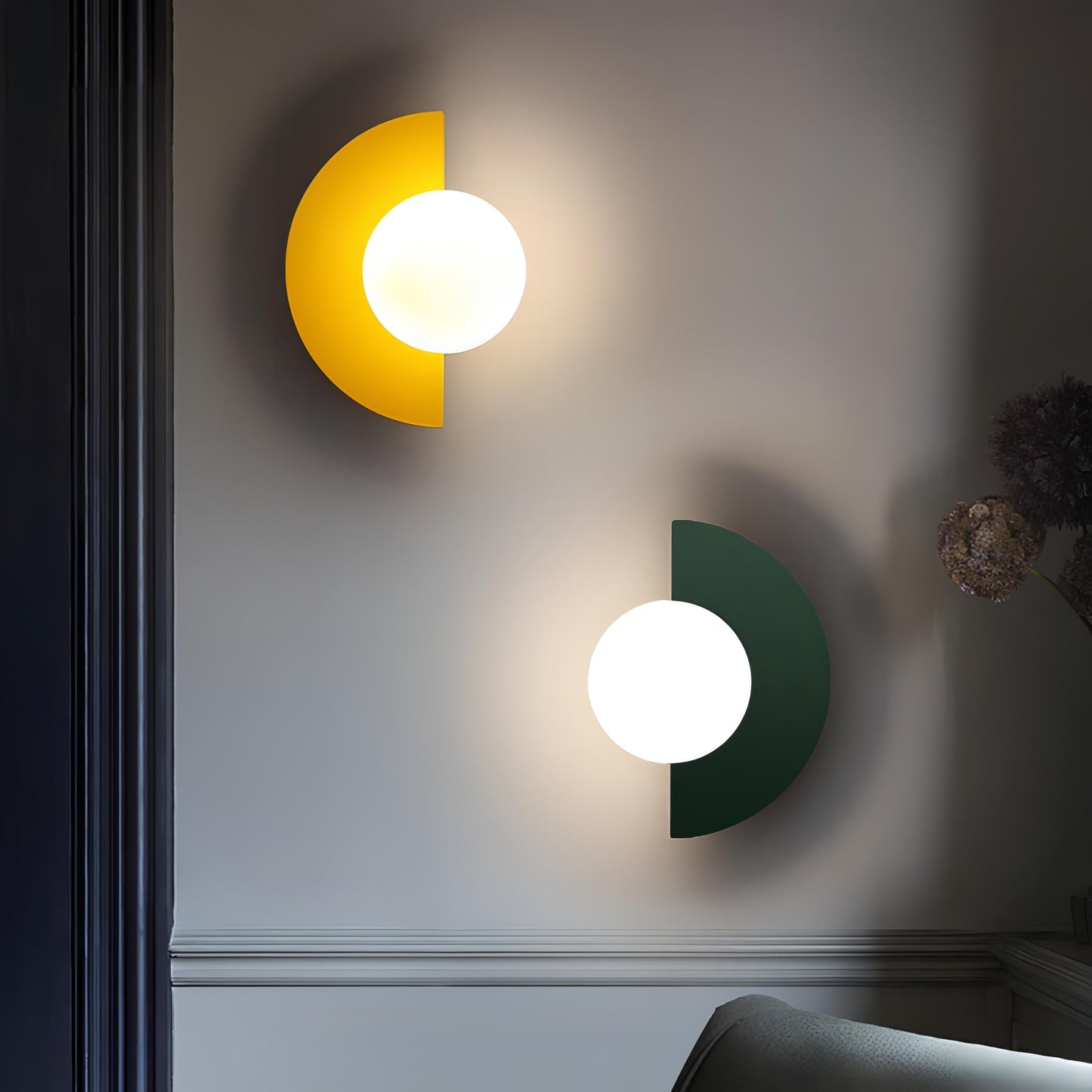Moderne Wandlamp – Halve Cirkel Vorm En Zachte Verlichting 