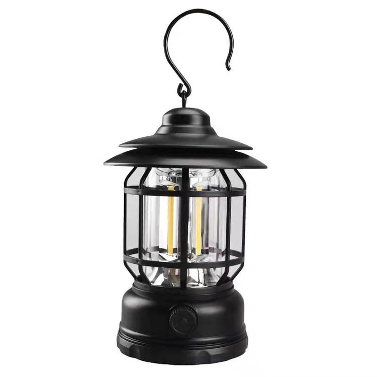 Retro LED Campinglamp - Vintage Stijl en Praktisch