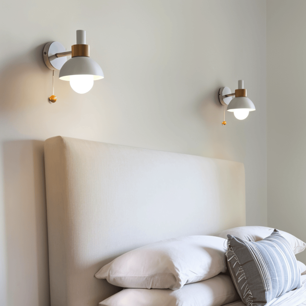 Pastelowa lampa ścienna z wyłącznikiem - delikatne oświetlenie i nowoczesny styl