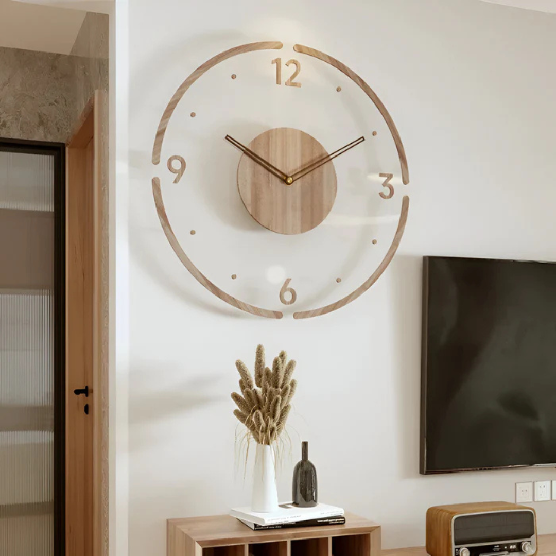 Grande Relógio de Parede – Design Elegante e Moderno 
