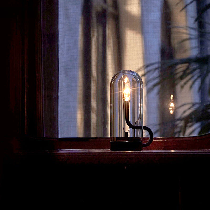 Bordlampe — Varm belysning med flammeeffekt 