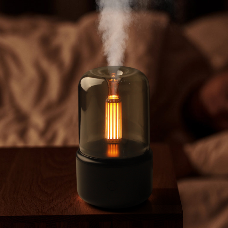 Lampă Difuzor de Aromă — Ambianță Flacără Calmătoare 