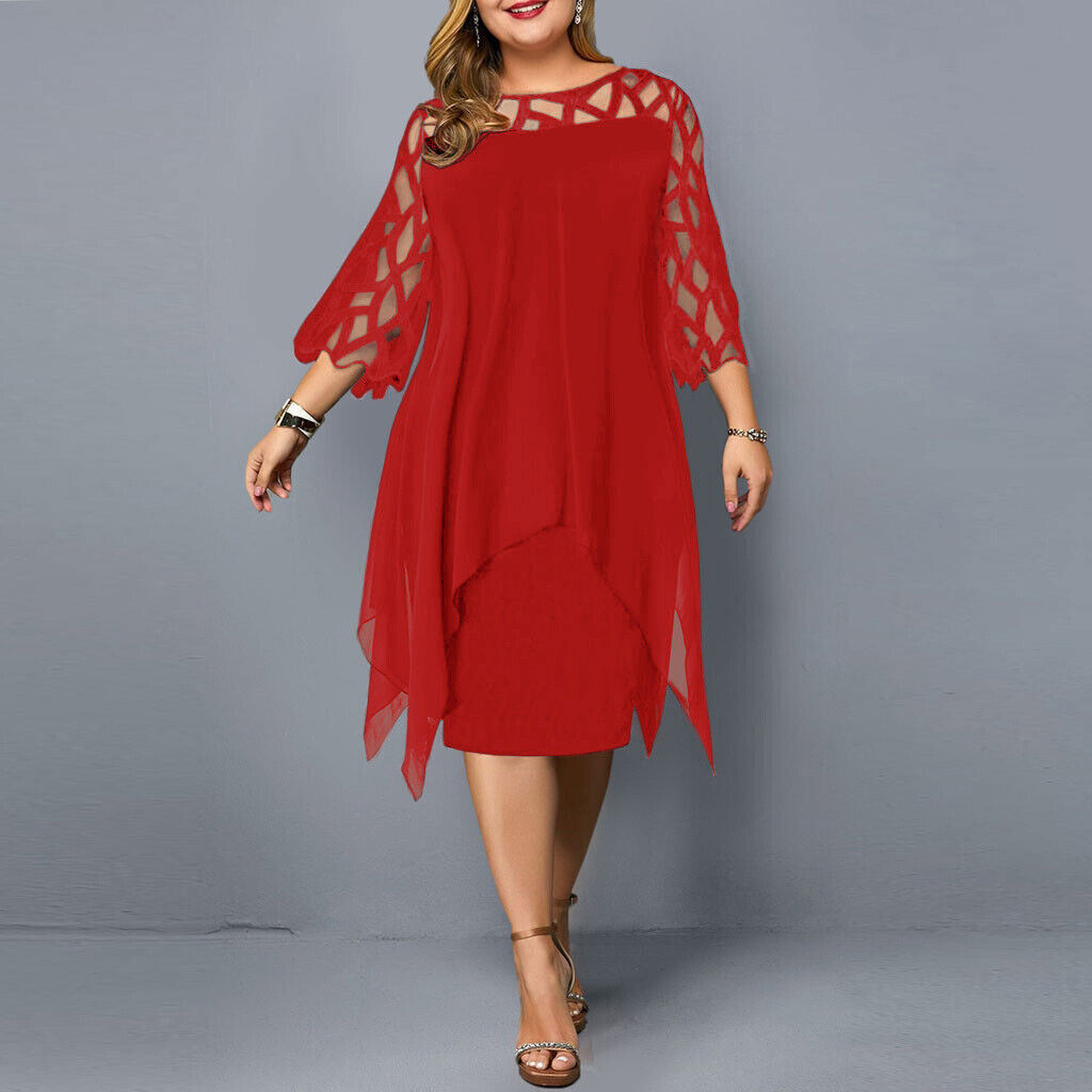 Blandine | Grote Maat Avondjurk – Elegante Stijl En Asymmetrische Zoom 