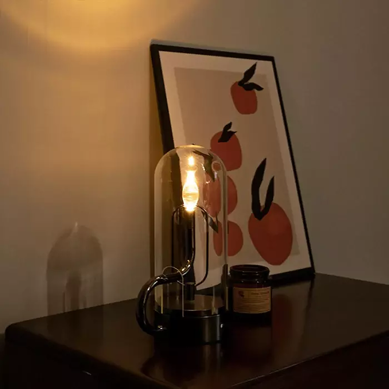 Bordslampa — Varmt Ljus Flammeffekt 