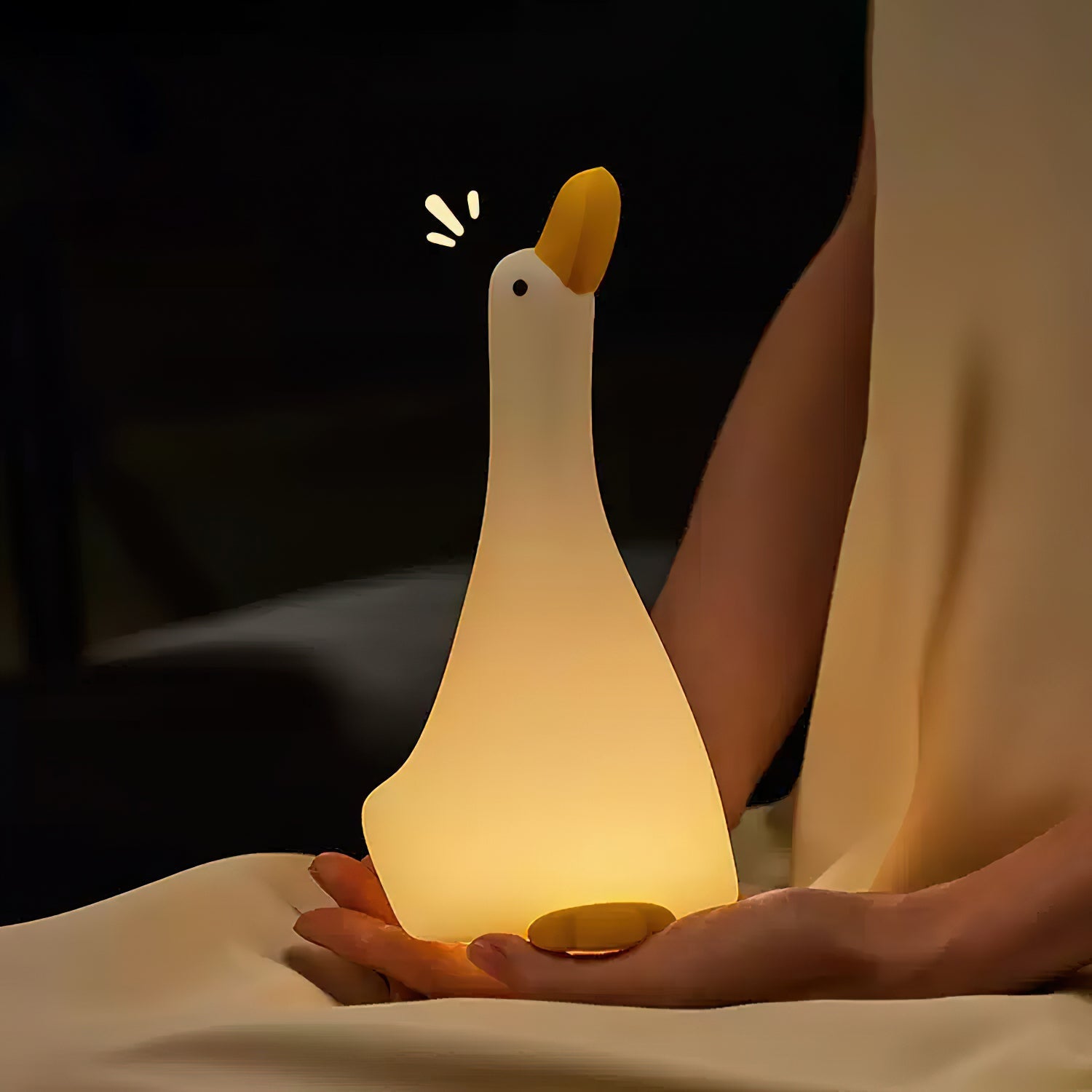 Noční světlo Enchanted Goose - hmatové světlo a uklidňující design
