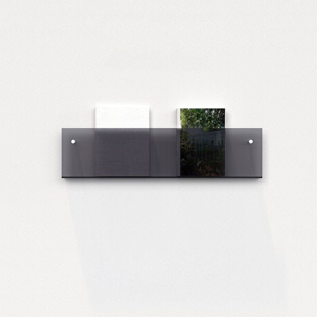 Wandregal Zeitungsständer Transparent – Chic und modernes Design 