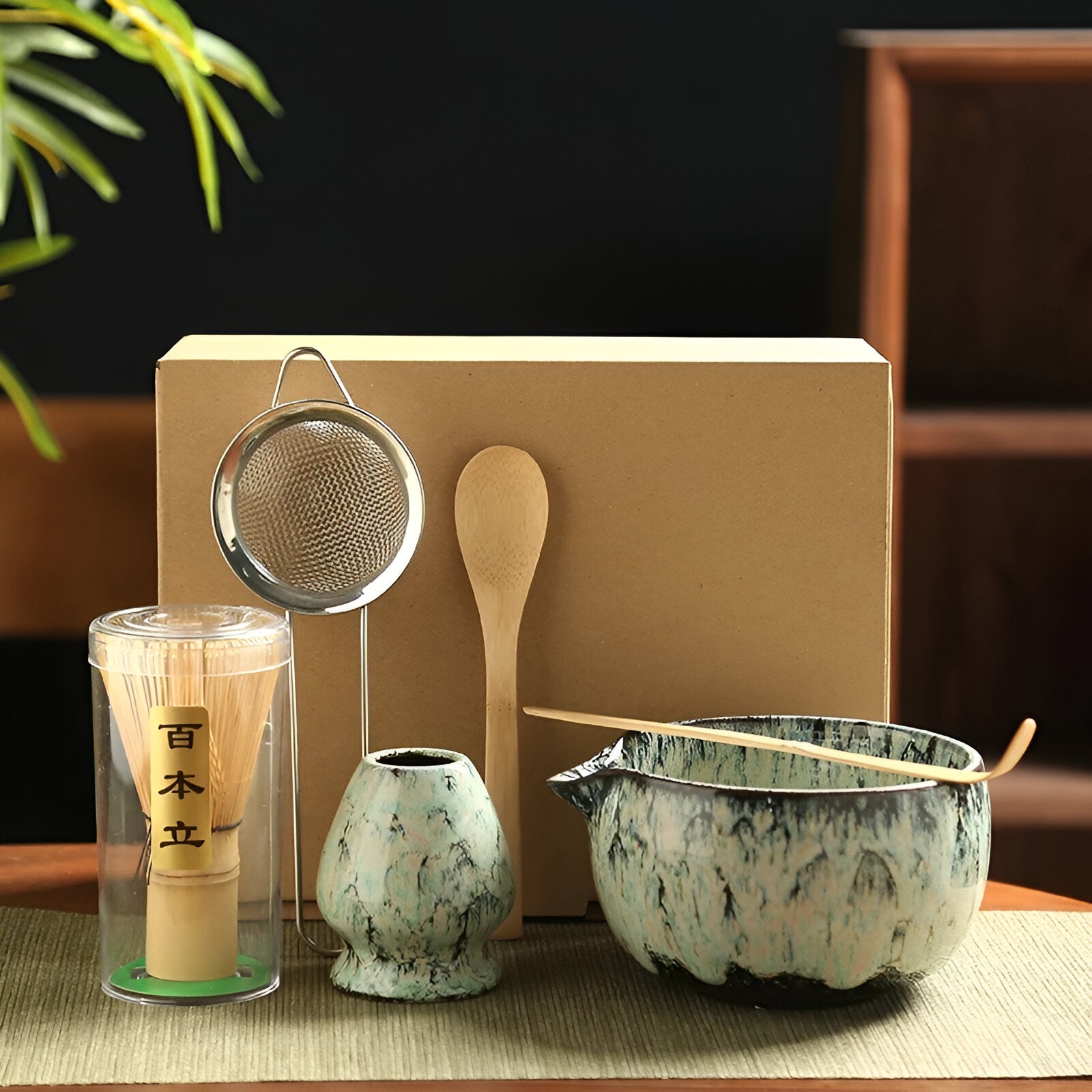 Matcha 6-dielna súprava na prípravu - remeselná elegancia a rafinovaná chuť