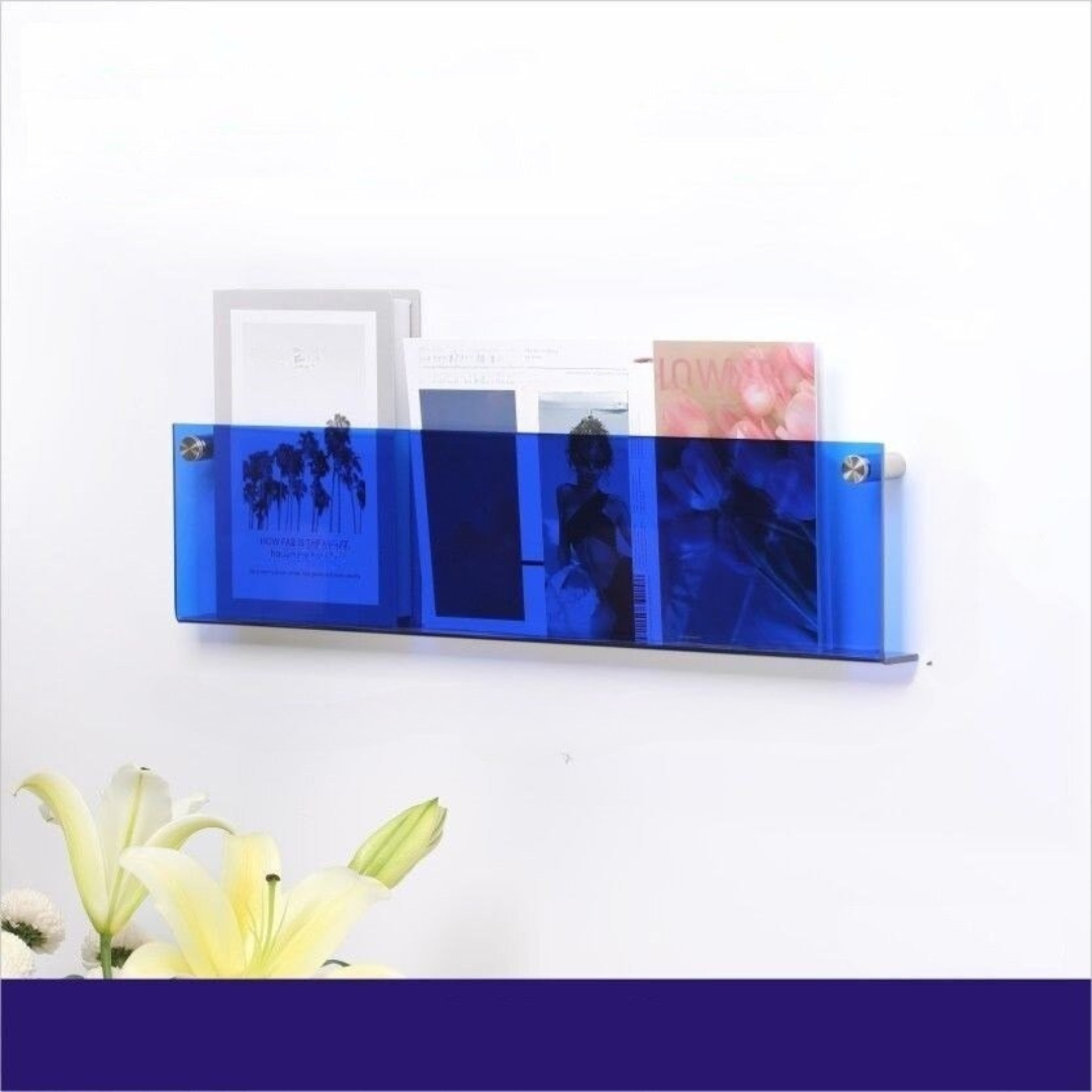 Wandregal Zeitungsständer Transparent – Chic und modernes Design 
