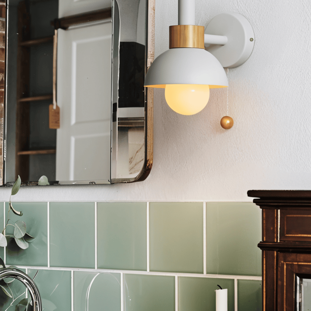 Pastelowa lampa ścienna z wyłącznikiem - delikatne oświetlenie i nowoczesny styl