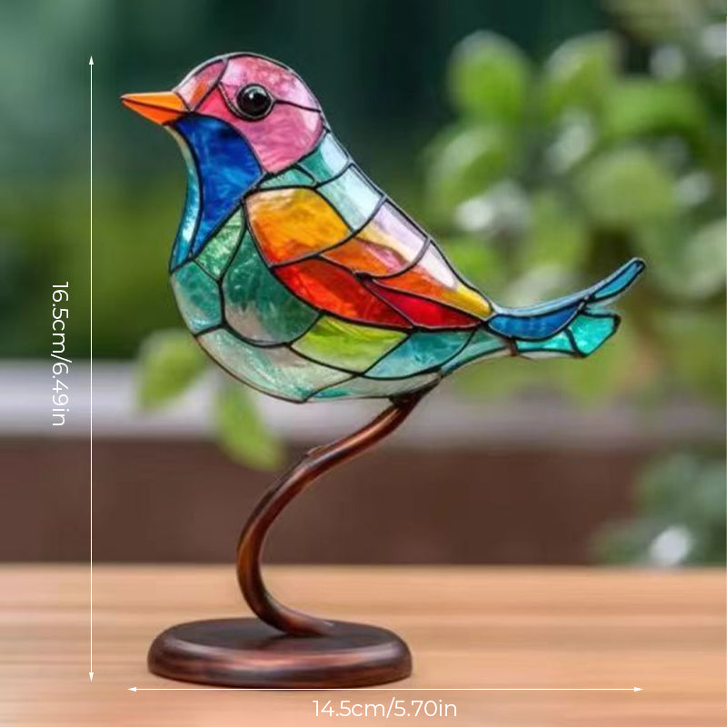 Dekoratívny ornament – vtáky posadené na konári 