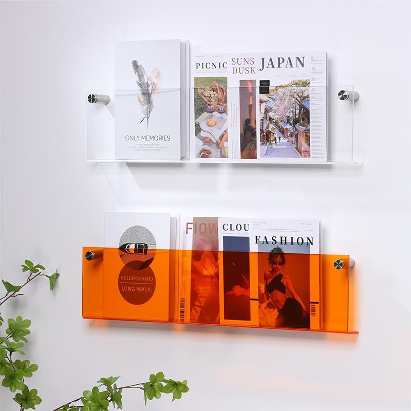 Wandregal Zeitungsständer Transparent – Chic und modernes Design 