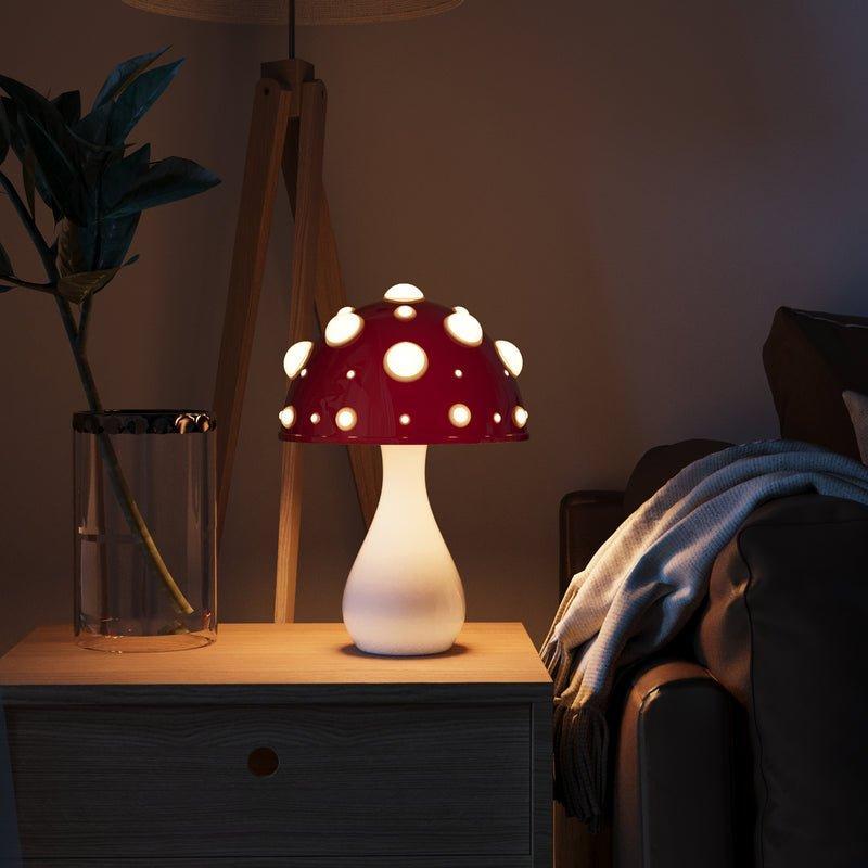 Lampă de birou ciupercă – iluminare blândă și stil original 