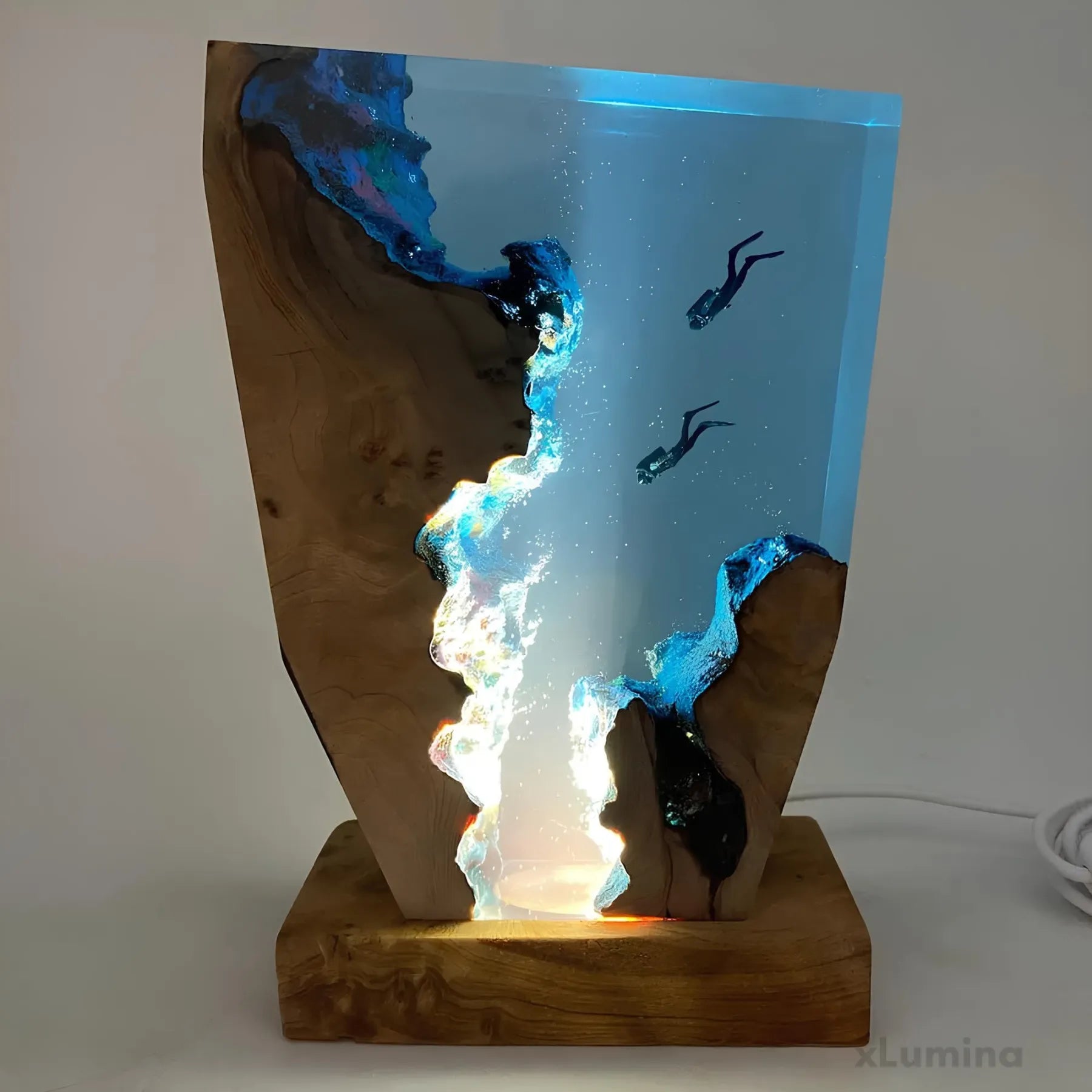 Oceanisk Bordlampe – Beroligende Lysdekoration 