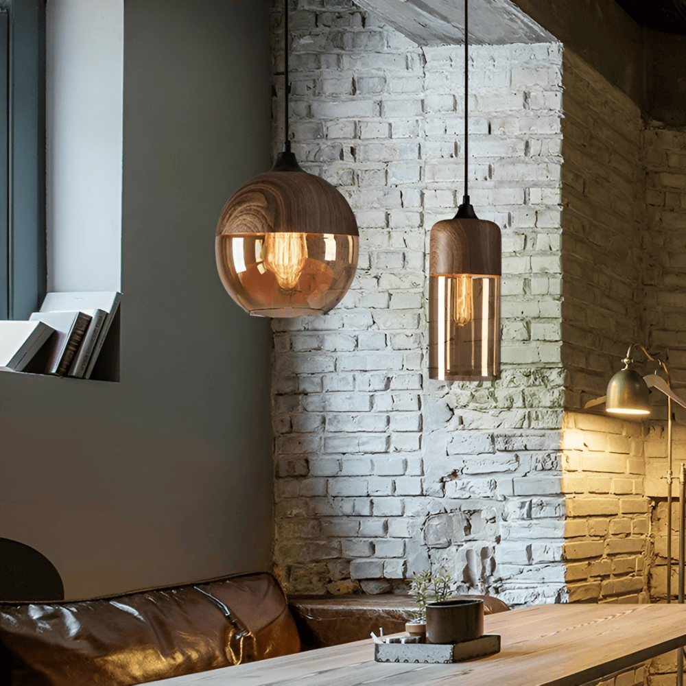 Suspension Loft En Verre Rétro — Luminaire Tendance & Atmosphère Unique