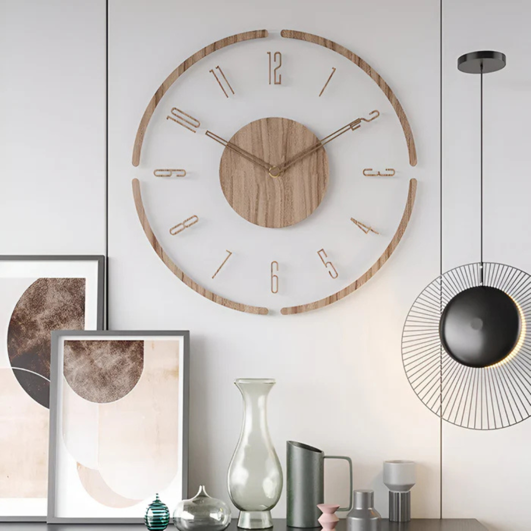 Grande Relógio de Parede – Design Elegante e Moderno 