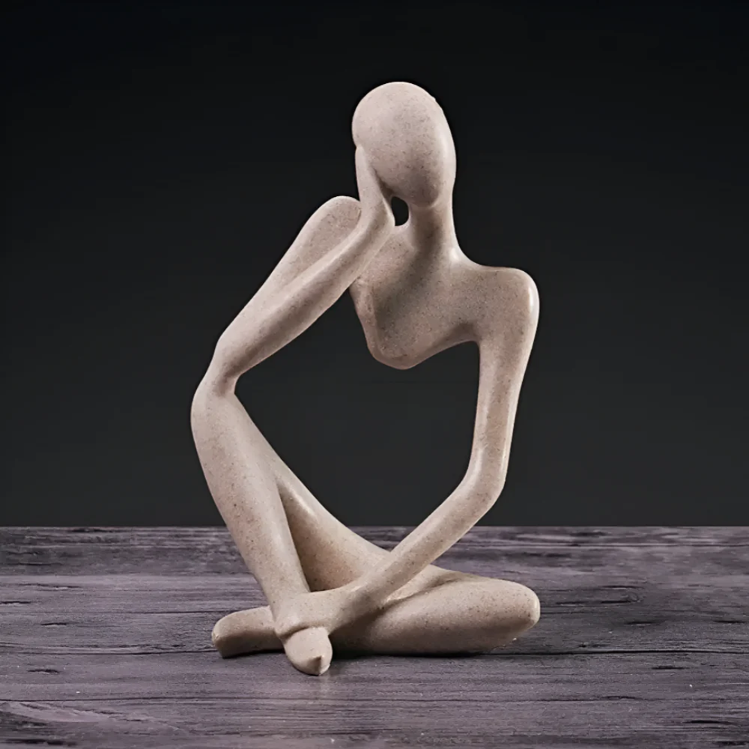 Scultura Astratta Pensatore – Eleganza Contemplativa e Design Moderno 