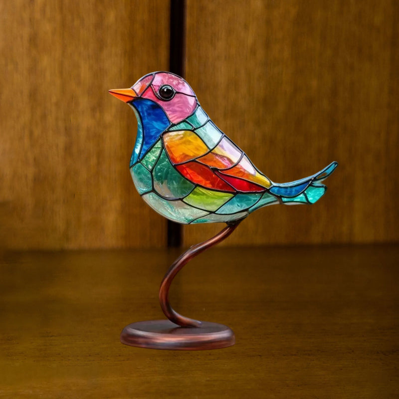 Dekoratívny ornament – vtáky posadené na konári 