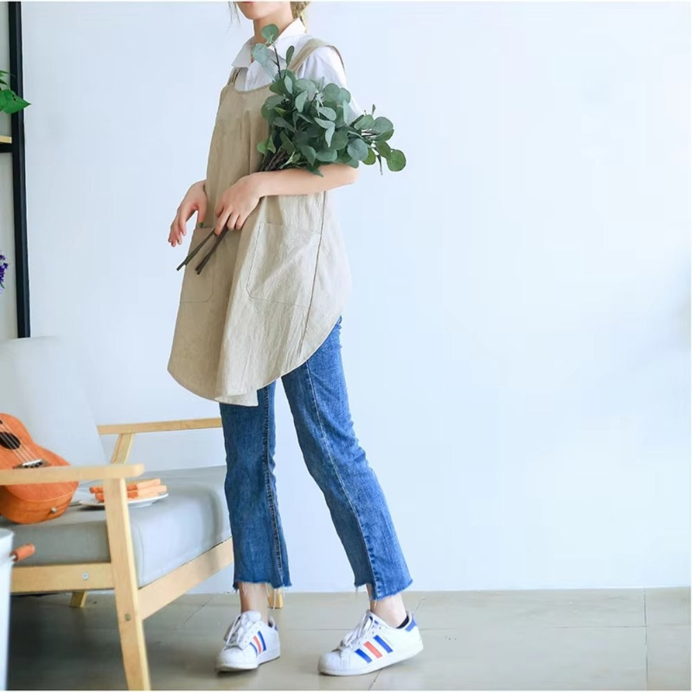 Fartuch Krzyżowy Inspirowany Koreańskim Designem – Elegancja I Praktyczność Na Co Dzień 