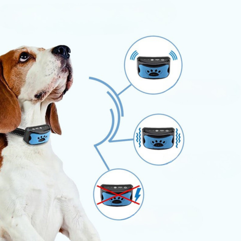 Anti-skällhalsband för hund — Mjuk och effektiv träning 