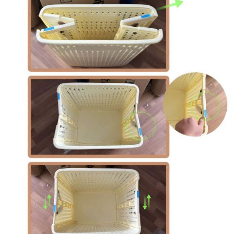 Cesto Dobrável – Com Rodas Para Um Transporte Fácil 