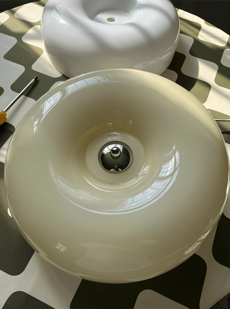 Scandinavische glazen plafondlamp - Moderne decoratie & eenvoudige installatie