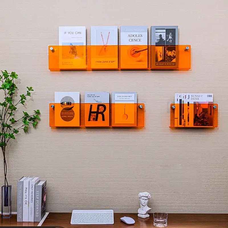 Wandregal Zeitungsständer Transparent – Chic und modernes Design 