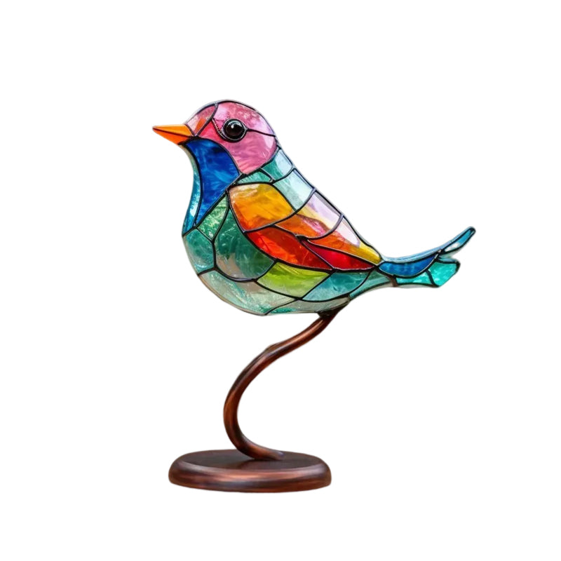 Dekoratívny ornament – vtáky posadené na konári 