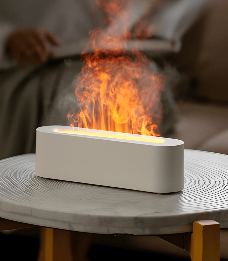 マルチカラーLEDライト付USBアロマディフューザー - リラックスムード＆ライトミスト