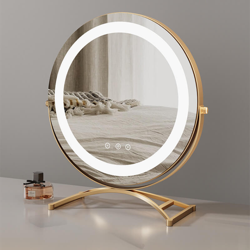 Verlichte make-upspiegel met aanraakfunctie — Modern design & eenvoudig gebruik 