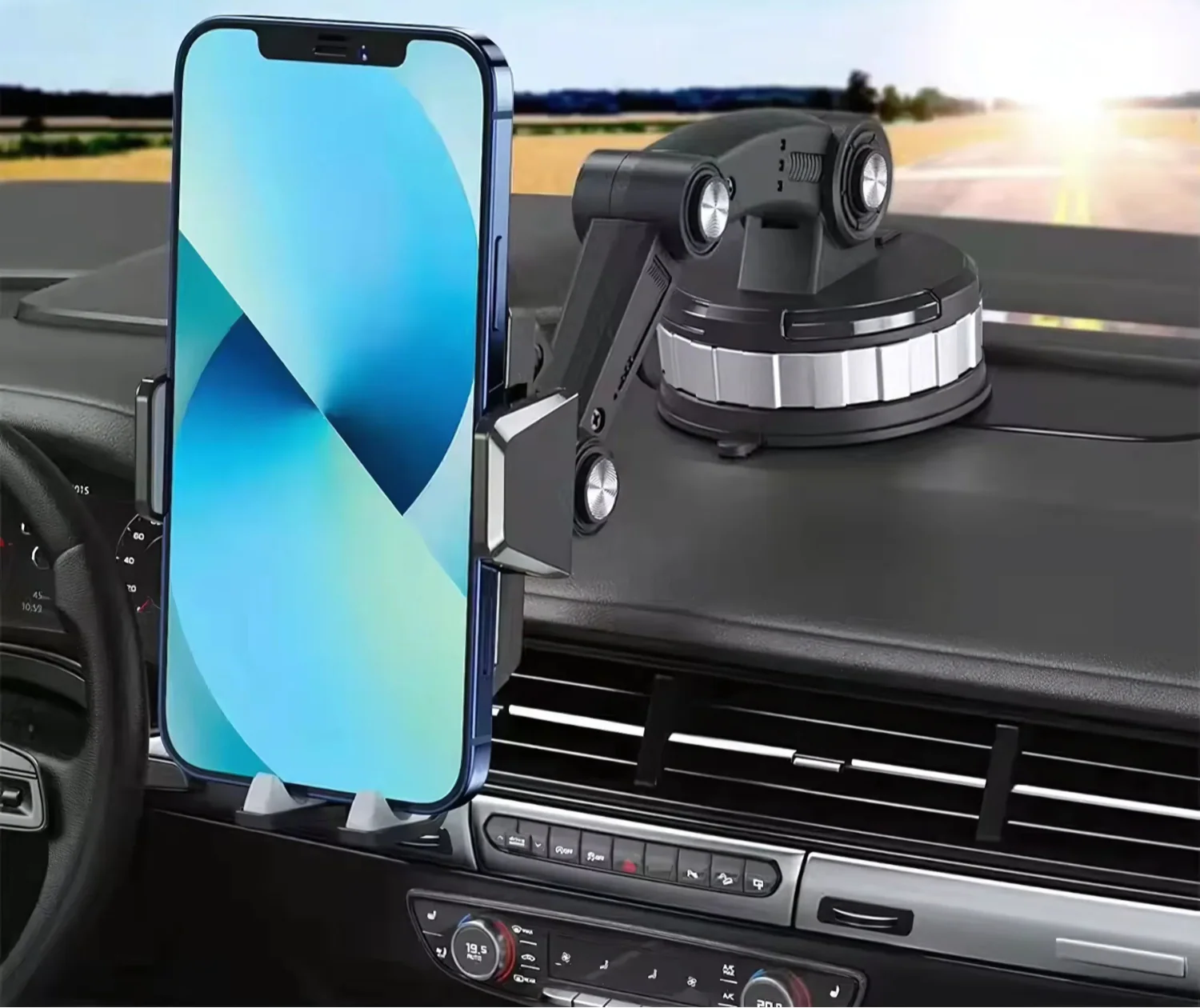 Στήριγμα Smartphone Αυτοκινήτου Περιστροφικό 360° — Πλήρης Περιστροφή Και Μέγιστη Σταθερότητα 